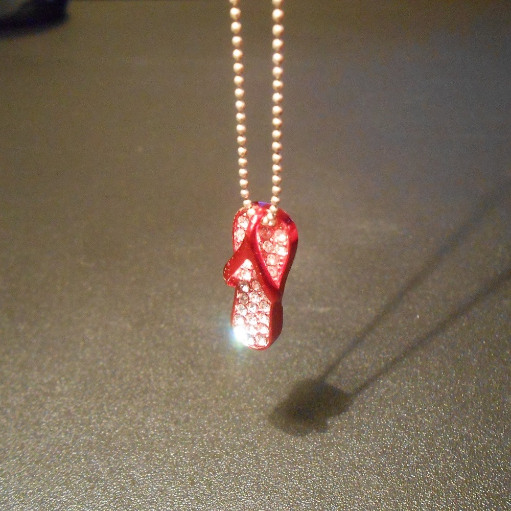 Flip Flop Pendant Necklace